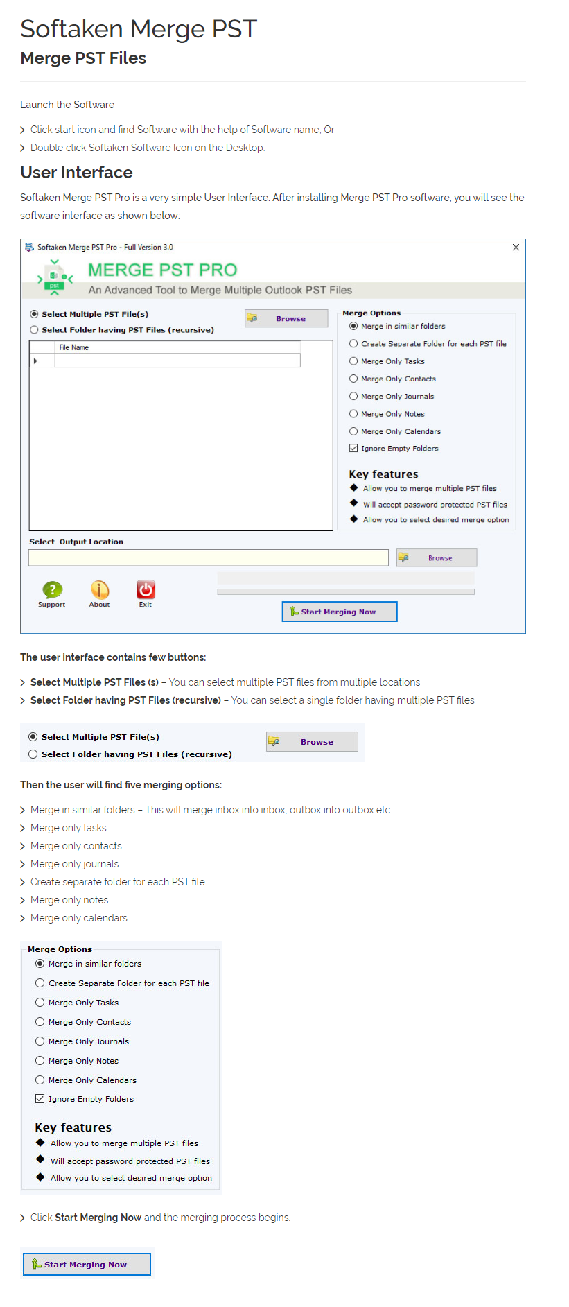 PST Merge User Manual