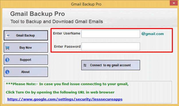 backup gmail on hard drive